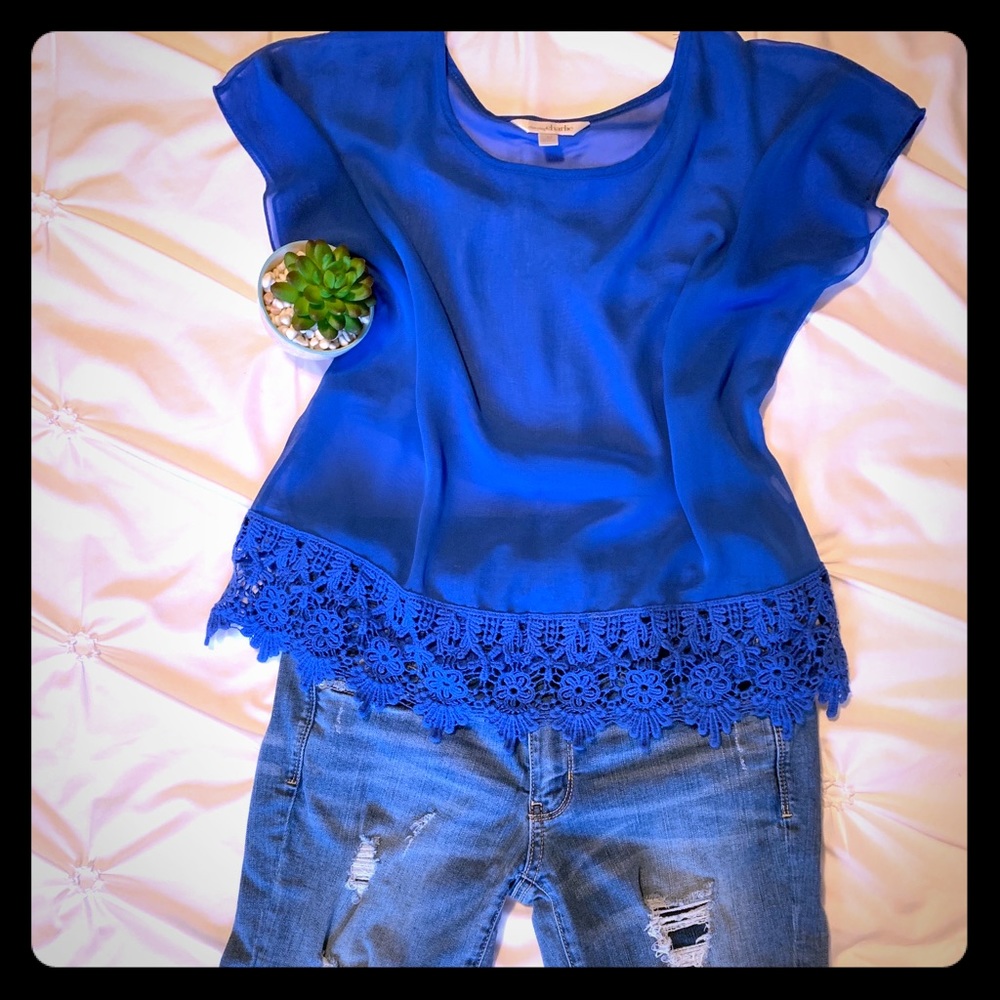 Charming Charlie’s summer blouse EUC